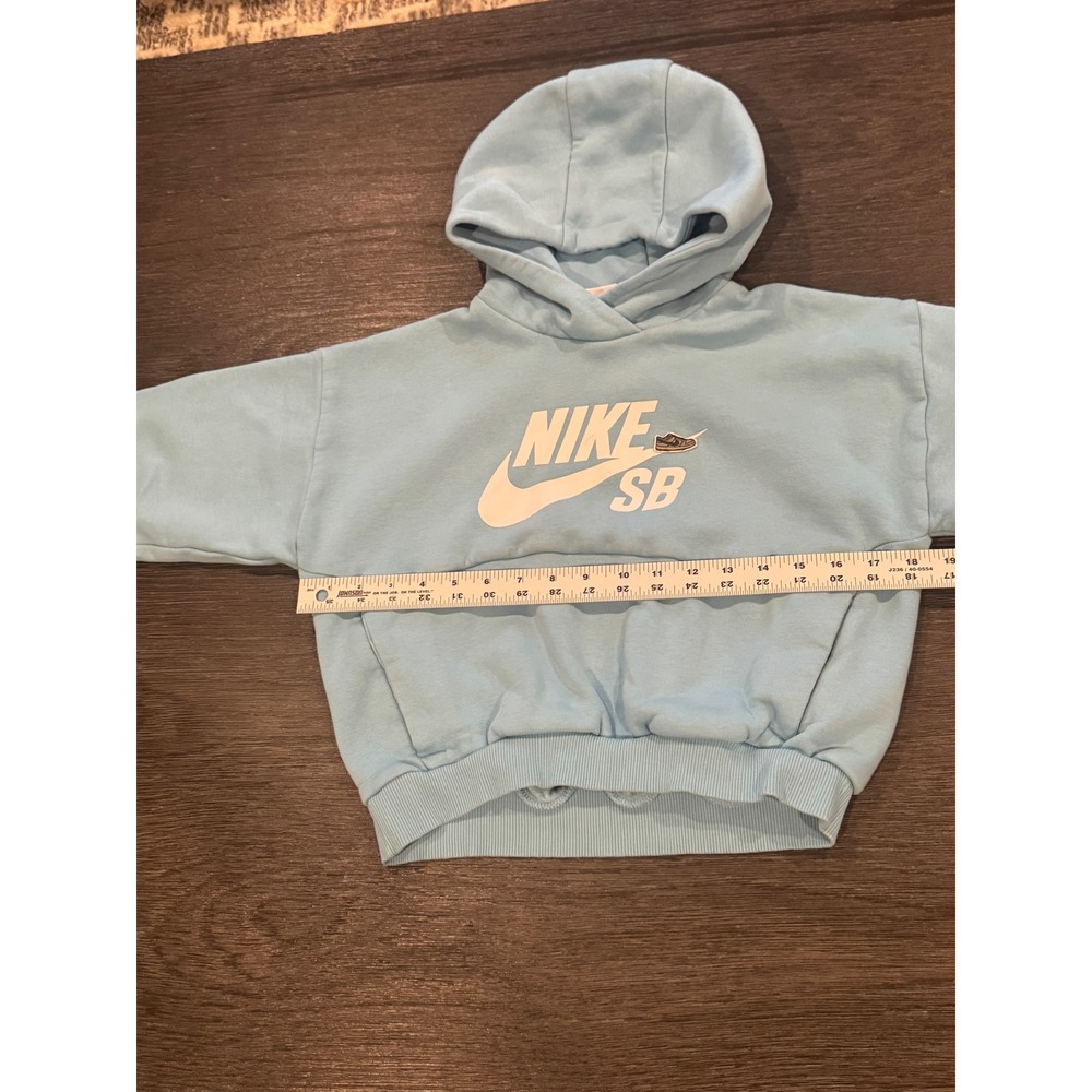 Nike SB Hoodie Light‎ Blue Pullover Sweatshirt Kids Size M